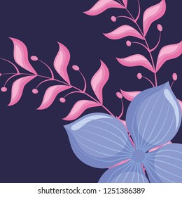 tropical flowers design