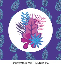 tropical flowers design