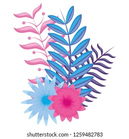 tropical flowers design