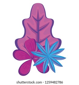 tropical flowers design