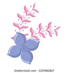 Tropical Flowers Design Stock Vector (Royalty Free) 1259482867 ...