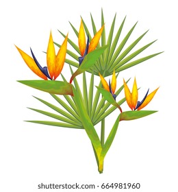 Tropical flowers design