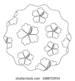 tropical flowers pattern