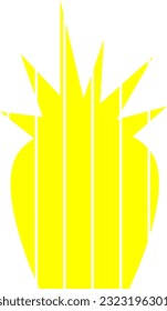 tropical fruit ananas summer yellow