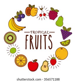 tropical fruit design, vector illustration eps10 graphic 