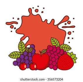 tropical fruit design, vector illustration eps10 graphic 
