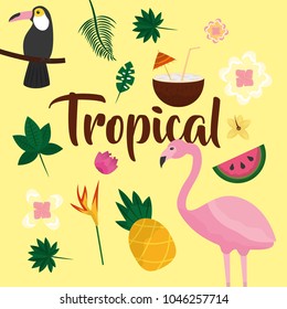 tropical fruit flower