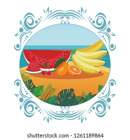 tropical fruit icon