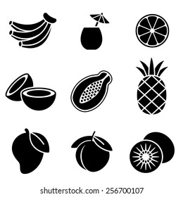 Tropical Fruit Icons