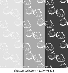 Tropical fruit longan seamless pattern