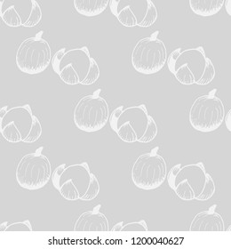 Tropical fruit longan seamless pattern