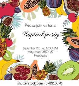 Tropical fruit print