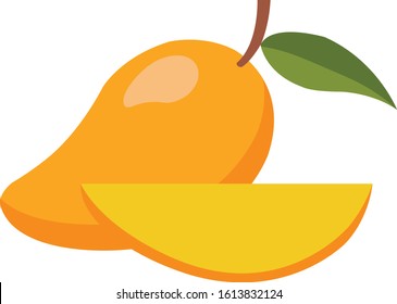 tropical fruit yellow mango icon