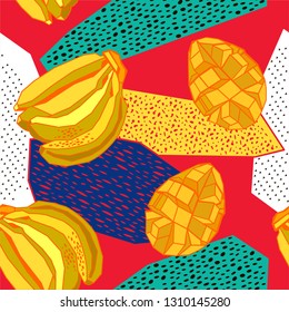 Tropical fruits and flowers