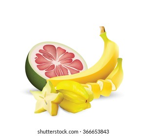 tropical fruits for your design