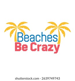 Tropical Fun Beach Logo Design