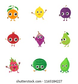 Tropical garden mix icons set. Cartoon set of 9 tropical garden mix vector icons for web isolated on white background