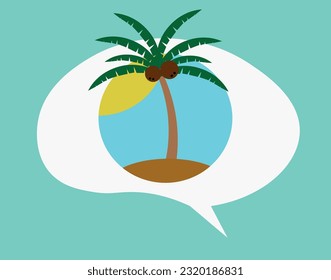 Tropical Getaway: Embracing Nature with Palm Trees and Beach Vibes