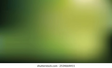 Tropical green gradient vector with palm leaves, vibrant green hues fading into dark jungle tones, glowing highlights, natural and exotic, dynamic and lush