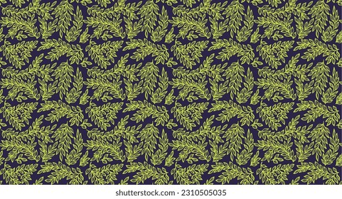 Tropical green leaf wallpaper, luxurious nature leaves, golden banana leaf line design, hand-drawn outline design for fabric, print, cover, banner and invitation, vector illustration