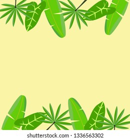 Tropical Green Leaves.