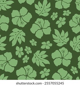 Tropical Green Seamless Pattern Repeat