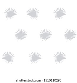 tropical grey silver  leaves pattern modern color. Fashionable design on a white background. For textiles, fabrics, packaging, boxes, cardboard, wrapping paper.
Hand drawn cartoon style. Vector