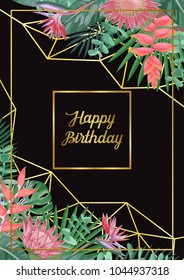 Tropical Happy Birthday Card