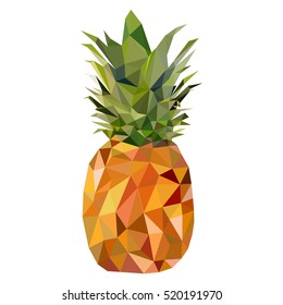 Tropical healthy fruit. Pineapple fruit. 