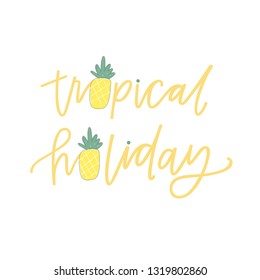 Tropical Holiday pineapples