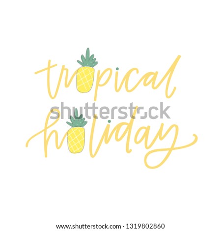 Tropical Holiday pineapples