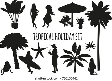 Tropical holiday set