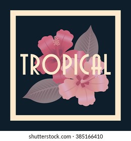 Tropical icon design 