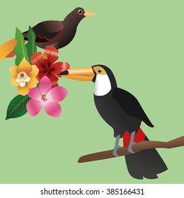 Tropical icon design 