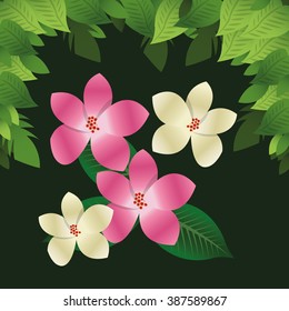 tropical icon design 