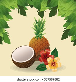tropical icon design 