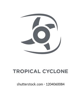 Tropical cyclone  icon. Tropical cyclone  design concept from Tropical cyclone  collection. Simple element vector illustration on white background.