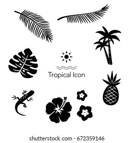 Tropical Icons Set