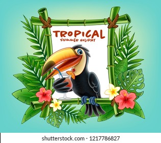 ilustración tropical verano