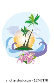 tropical island