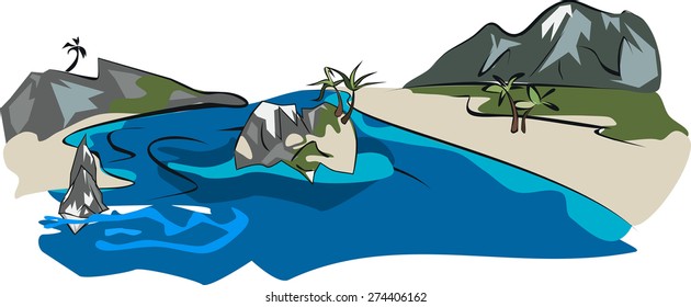Tropical island