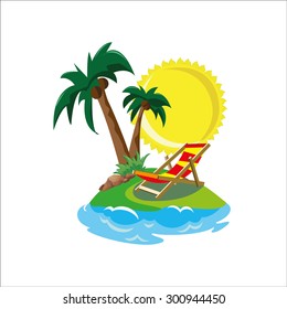 tropical island