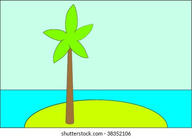 tropical island