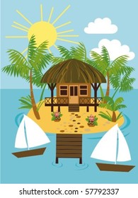 tropical island