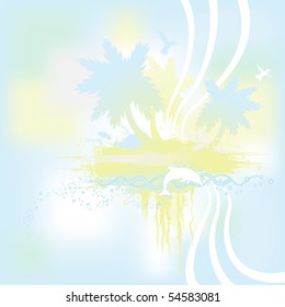 Tropical Island Banner