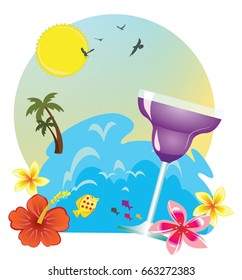 tropical island holidays sea and drink