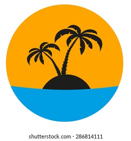 Tropical island orange