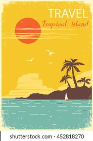 Tropical Beach Poster Images Stock Photos Vectors Shutterstock