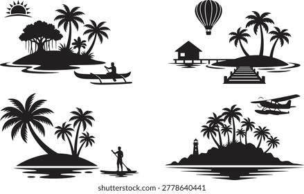 Tropical islands activities and landmarks