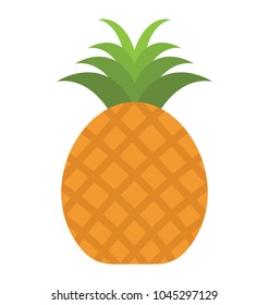 A tropical juicy fruit pineapple